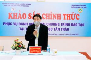 Các hoạt động đợt khảo sát chính thức phục vụ đánh giá ngoài chương trình đào tạo của mobile 365 bet
